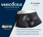 Premium varicocele underwear with cooling mesh, scrotal support, and doctor-recommended recovery design