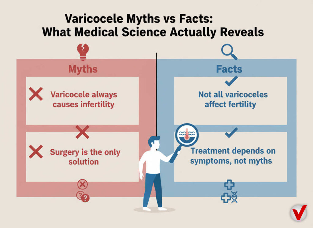 Varicocele Myths vs. Facts Support & Comfort Designed for Varicocele Relief