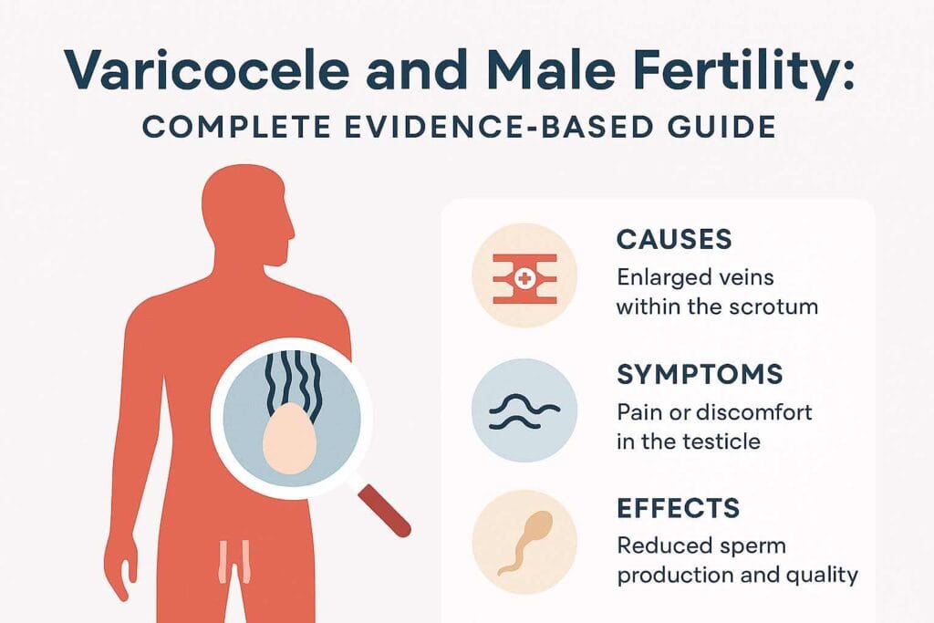 varicocele male fertility evidence based guide infographic Support & Comfort Designed for Varicocele Relief