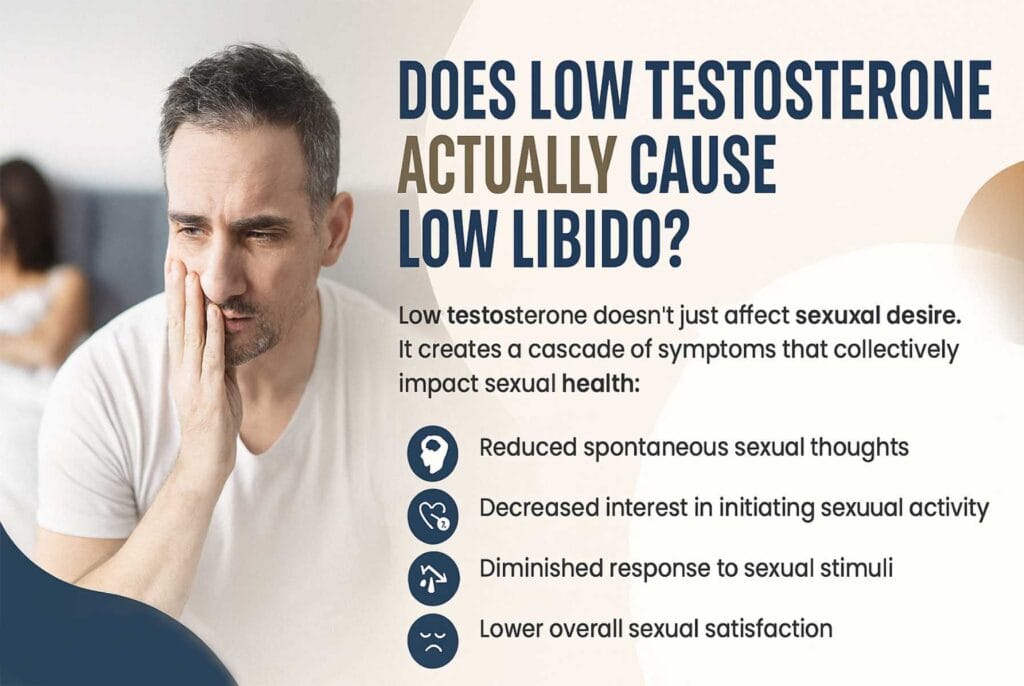 low testosterone symptoms reduced libido sexual desire satisfaction