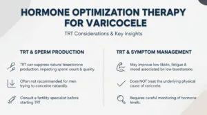 Clinical Decision Flowchart Comparing Trt Versus Varicocele Surgery For Low Testosterone Treatment Options