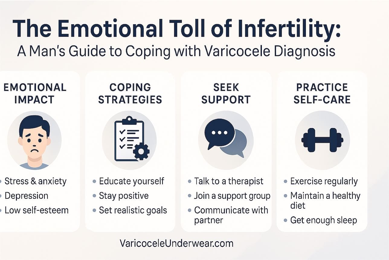 Varicocele Infertility Emotional Impact Guide With Coping Strategies For Men Including Stress Management, Therapy, And Lifestyle Support