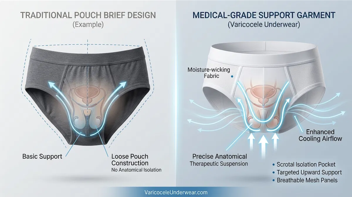 Binbeiv Varicocele Underwear Pouch Testicular Support