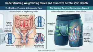 Valsalva Maneuver Varicocele Heavy Lifting Scrotal Vein Dilation 202607301202