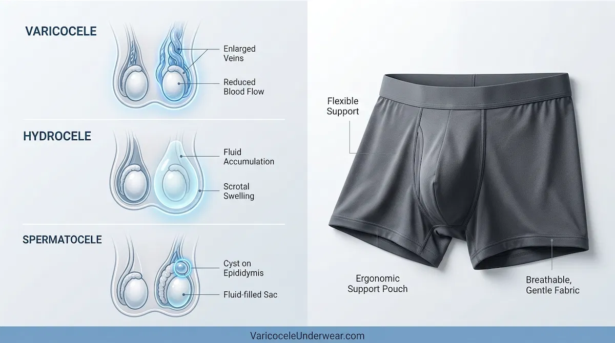 Varicocele Vs Hydrocele Vs Spermatocele Scrotal Swelling Testicle Self